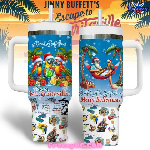 Jimmy Buffett Merry Buffettmas Stanley Tumbler Cup