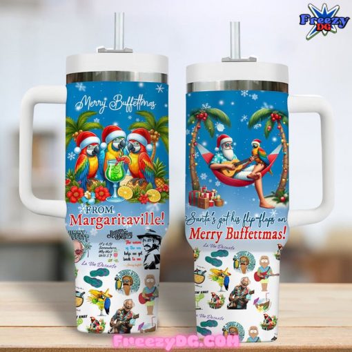 Jimmy Buffett Merry Buffettmas Stanley Tumbler Cup