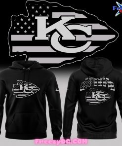 Kansas City Chiefs American Flag Black Hoodie