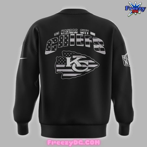 Kansas City Chiefs American Flag Black Sweatshirt