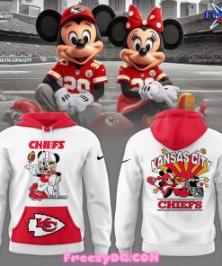 Kansas City Chiefs x Mickey Mouse 2024 White Hoodie