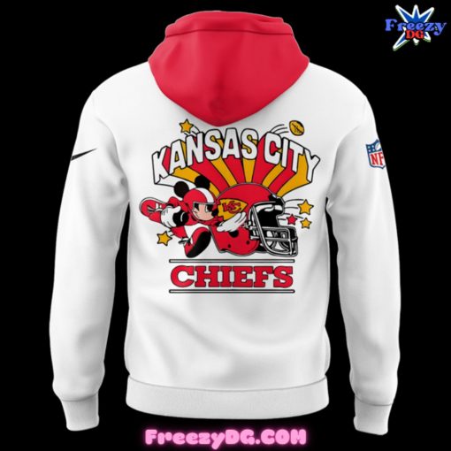 Kansas City Chiefs x Mickey Mouse 2024 White Hoodie