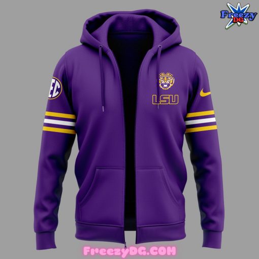 LSU Tigers IT Never Gets Old Special Purple Zip Hoodie