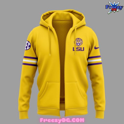 LSU Tigers IT Never Gets Old Special Yellow Zip Hoodie