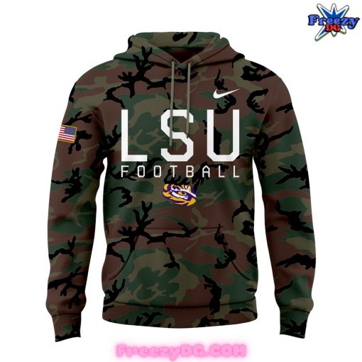 LSU Tigers Military Appreciation 2024 Camo Hoodie