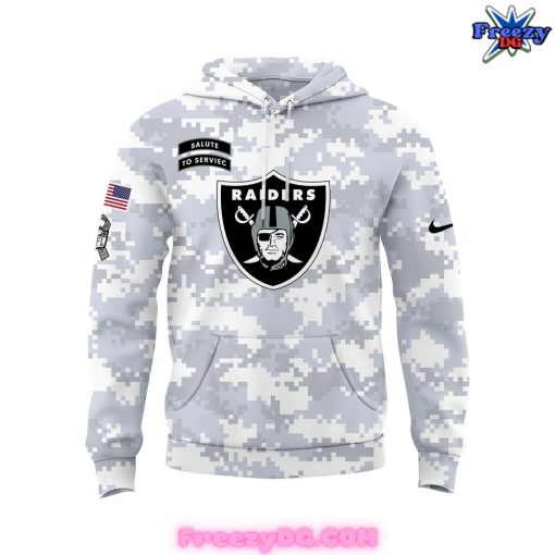 Las Vegas Raiders Veteran Camo Special 2024 Hoodie