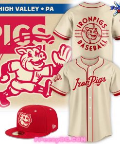 Lehigh Valley IronPigs 50s-Style Fauxback Baseball Jersey