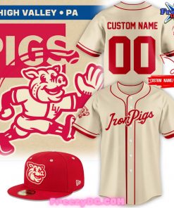 Lehigh Valley IronPigs 50s-Style Fauxback Custom Baseball Jersey