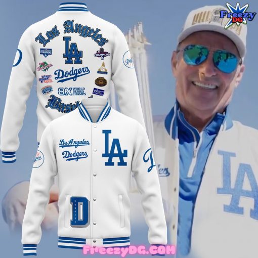 Los Angeles Dodgers 8-Time World Series Champions Special White Jacket