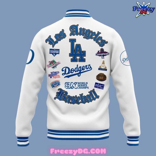 Los Angeles Dodgers 8-Time World Series Champions Special White Jacket