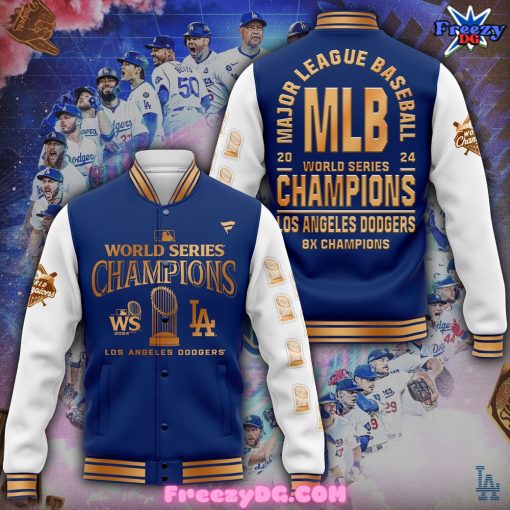 Los Angeles Dodgers 8X World Series Champion Baseball Jacket