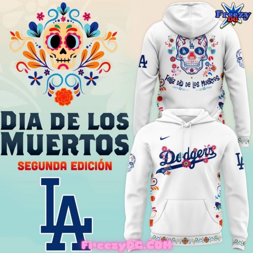 Los Angeles Dodgers Dia De Los Muertos Hoodie