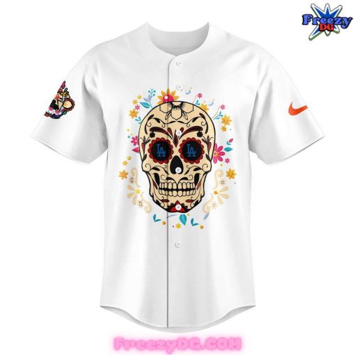 Los Angeles Dodgers Dia de los Muertos Baseball Jersey