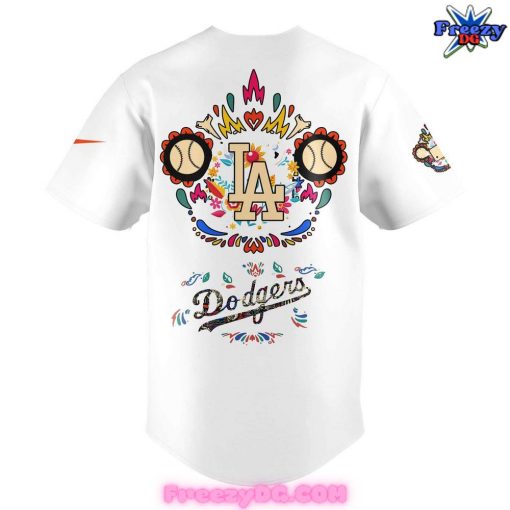 Los Angeles Dodgers Dia de los Muertos Baseball Jersey