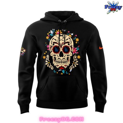 Los Angeles Dodgers Dia de los Muertos Black Hoodie