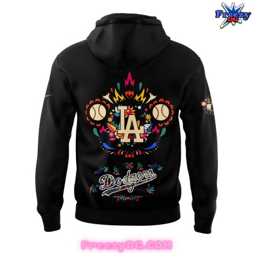 Los Angeles Dodgers Dia de los Muertos Black Hoodie