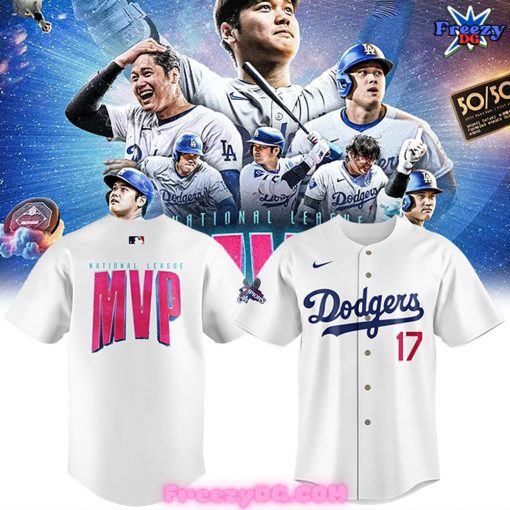 Los Angeles Dodgers National League MVP Shohei Ohtani Baseball Jersey