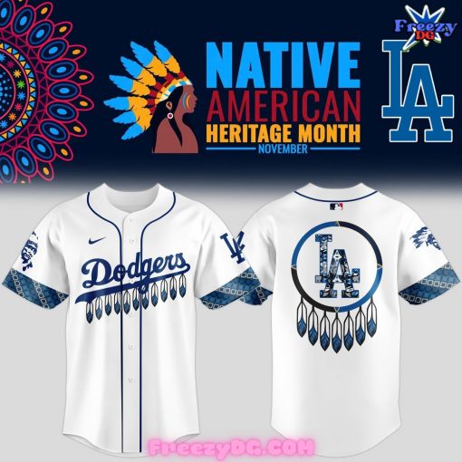 Los Angeles Dodgers Native American Heritage Month Baseball Jersey