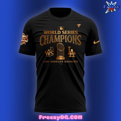 Los Angeles Dodgers World Series Champions 2024 Black T-Shirt