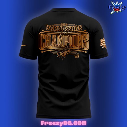 Los Angeles Dodgers World Series Champions 2024 Black T-Shirt