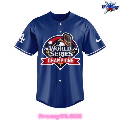 Los Angeles Dodgers World Series Champions 2024 Special Blue Baseball Jersey