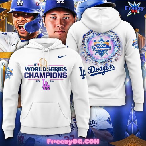 Los Angeles Dodgers World Series Champions 2024 Special White Hoodie