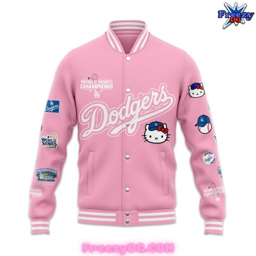 Los Angeles Dodgers x Hello Kitty World Series Champions 2024 Baseball Jacket