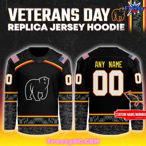 Maryland Black Bears Veterans Day Military 2024 Hockey Jersey