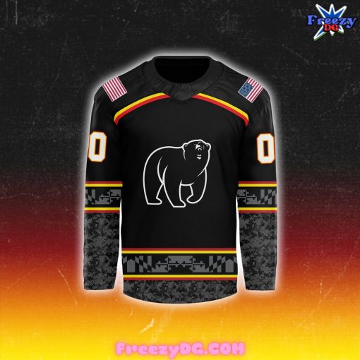 Maryland Black Bears Veterans Day Military 2024 Hockey Jersey