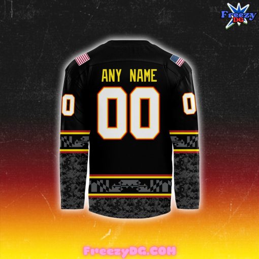 Maryland Black Bears Veterans Day Military 2024 Hockey Jersey