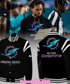 Miami Dolphins Crucial Catch Intercept Cancer Special 2024 Jacket