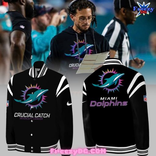 Miami Dolphins Crucial Catch Intercept Cancer Special 2024 Jacket