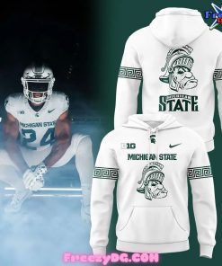 Michigan State Football Icy Whites x Gruff Special Hoodie