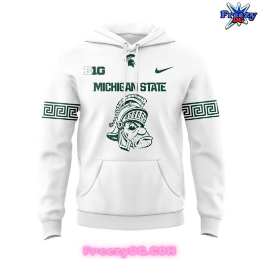 Michigan State Football Icy Whites x Gruff Special Hoodie