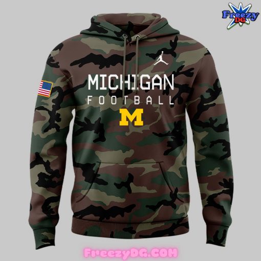 Michigan Wolverines Military Appreciation 2024 Camo Hoodie