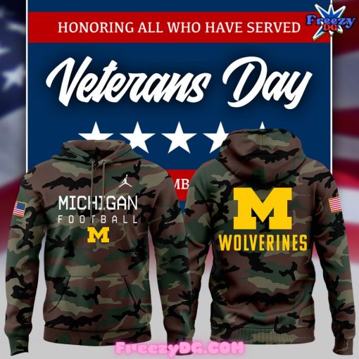 Michigan Wolverines Military Appreciation Special Camo Hoodie