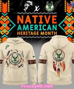 Milwaukee Bucks Native American Heritage Month 2024 Hoodie