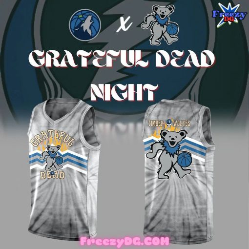 Minnesota Timberwolves Grateful Dead Night Basketball Jersey