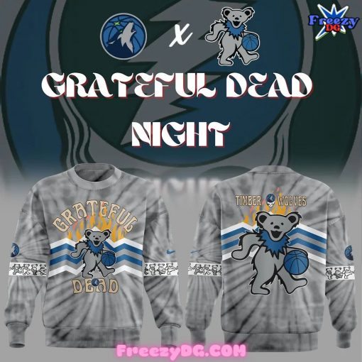 Minnesota Timberwolves Grateful Dead Night Sweatshirt