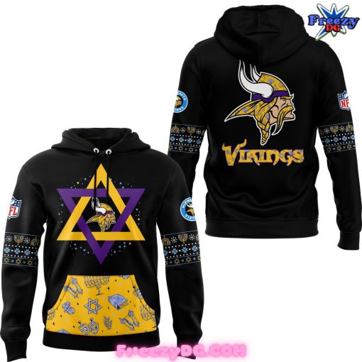 Minnesota Vikings Happy Hanukkah Holiday 2024 Hoodie