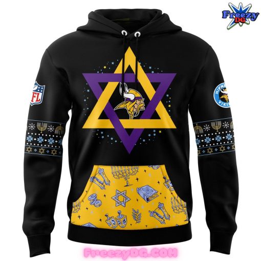 Minnesota Vikings Happy Hanukkah Holiday 2024 Hoodie