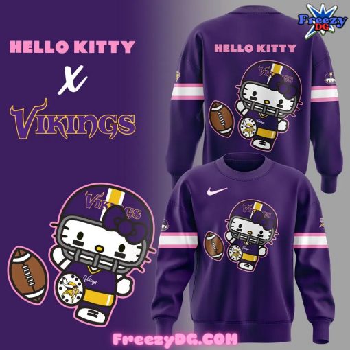 Minnesota Vikings Hello Kitty Sweatshirt