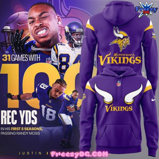 Minnesota Vikings Justin Jefferson 2024 Hoodie