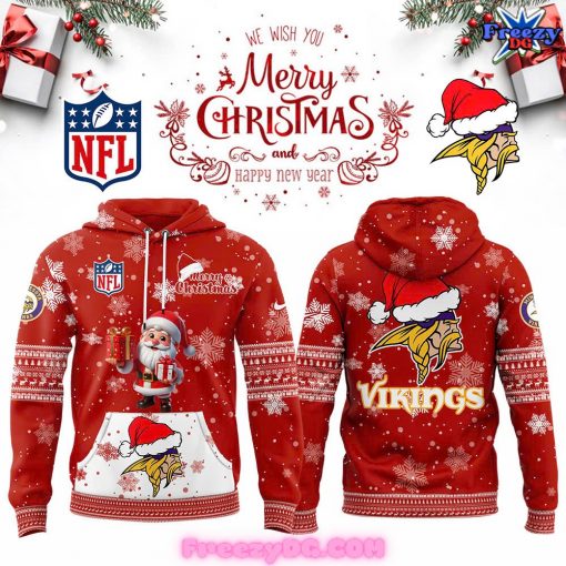 Minnesota Vikings Merry Christmas 2024 Hoodie