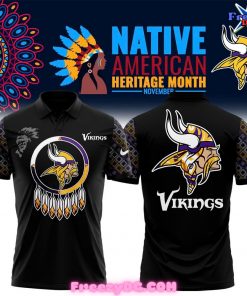 Minnesota Vikings Native American Heritage Month 2024 Polo