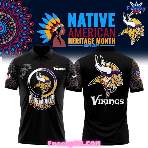 Minnesota Vikings Native American Heritage Month 2024 Polo