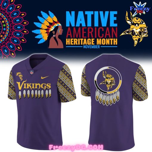 Minnesota Vikings Native American Heritage Month Special Football Jersey