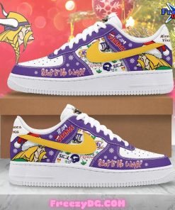 Minnesota Vikings Xmas Holiday Limited Edition Nike Air Force 1