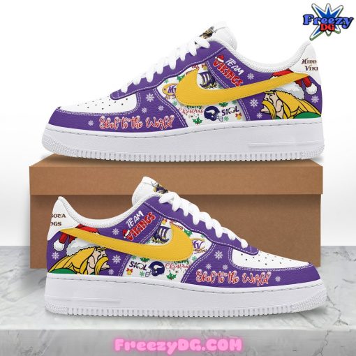 Minnesota Vikings Xmas Holiday Limited Edition Nike Air Force 1