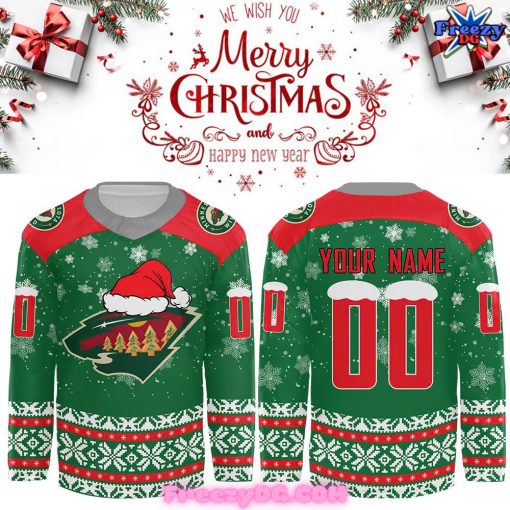 Minnesota Wild Christmas 2024 Custom Hockey Jersey